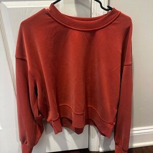 Perfectly oversized cropped crewneck softstreme - Cayenne